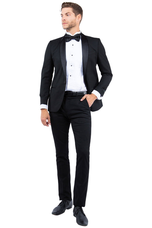 Gray Zegarie Shawl Collar Tuxedo Jacket For Men