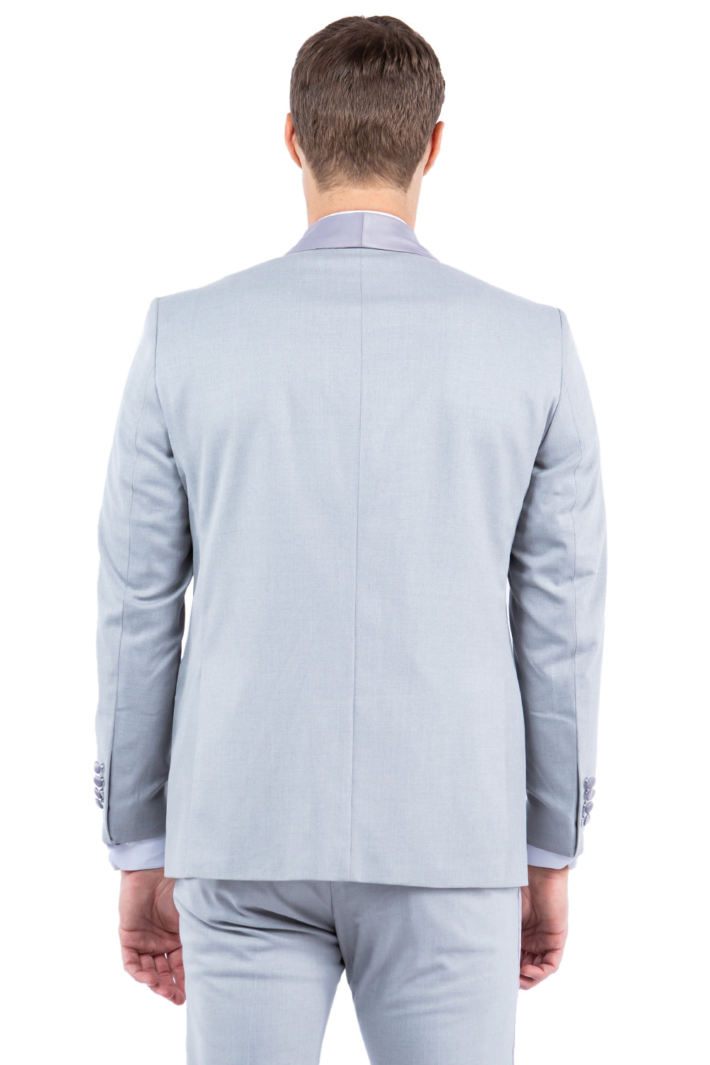 Gray Zegarie Shawl Collar Tuxedo Jacket For Men
