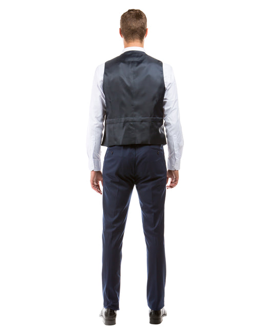 Navy Zegarie Suit Separates Solid Men's Vests For Men